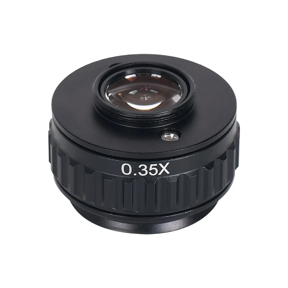 0.35X 0.5X C mount Lens Adapter Focus Adjustable Camera Installation C mount Adapter to New Type Trinocular Stereo microscope