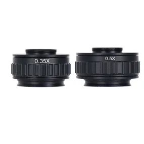 0.35X 0.5X C mount Lens Adapter Focus Adjustable Camera Installation C mount Adapter to New Type Trinocular Stereo microscope