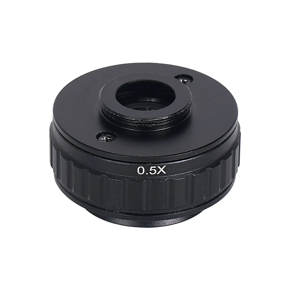 0.35X 0.5X C mount Lens Adapter Focus Adjustable Camera Installation C mount Adapter to New Type Trinocular Stereo microscope