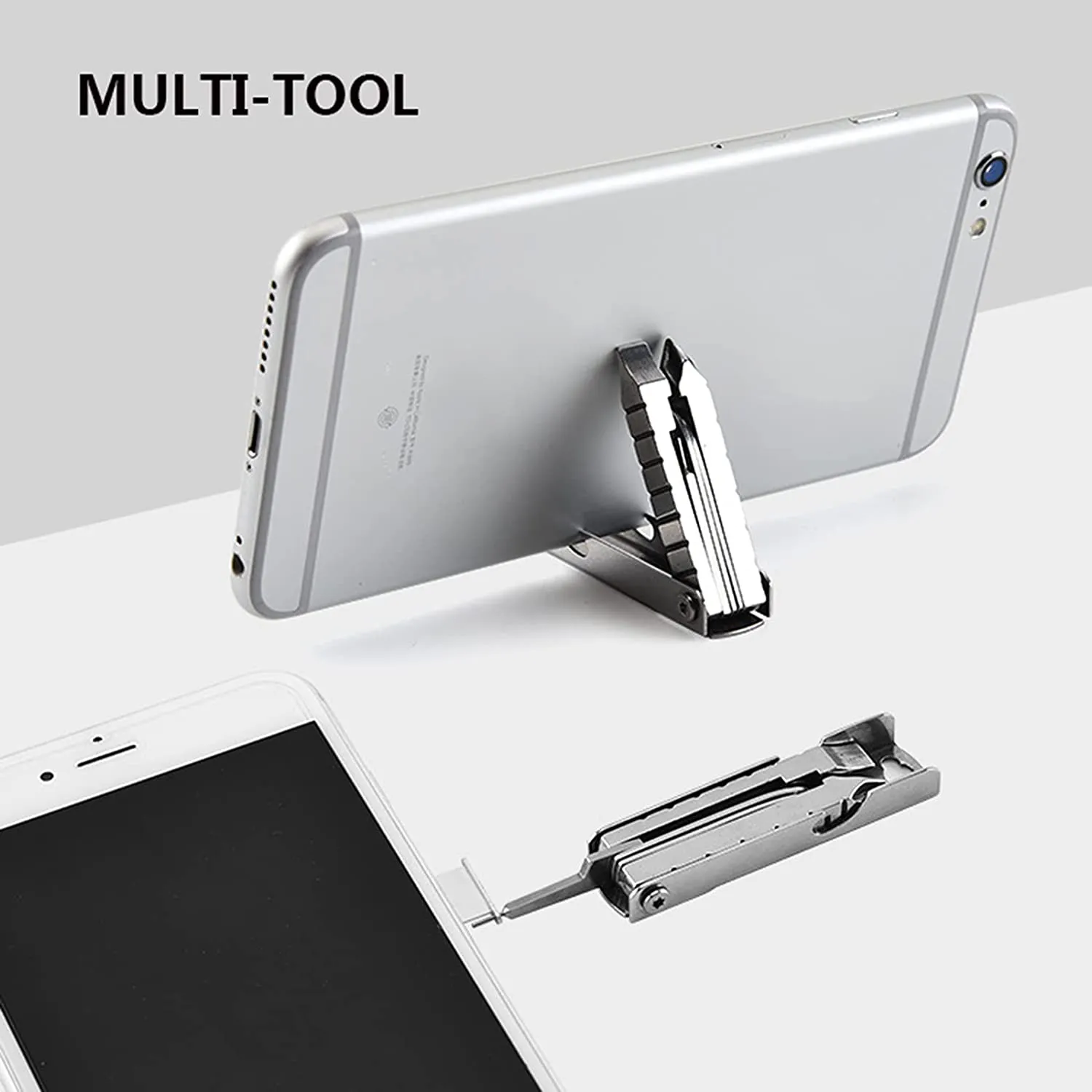 11- In-1 Keychain Multitool,Edc Key Chain Tool,Portable Multi-Tool ,Mens Compact Keychain Tool with Screwdriver, Nail File, Bottle Opener, Wrench, Ruler, Card Pin,Mobile Phone Holder, Etc