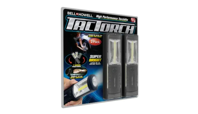 2-Pack: Bell   Howell Super-Bright LED TacTorch Flash Lights - Ships Quick!