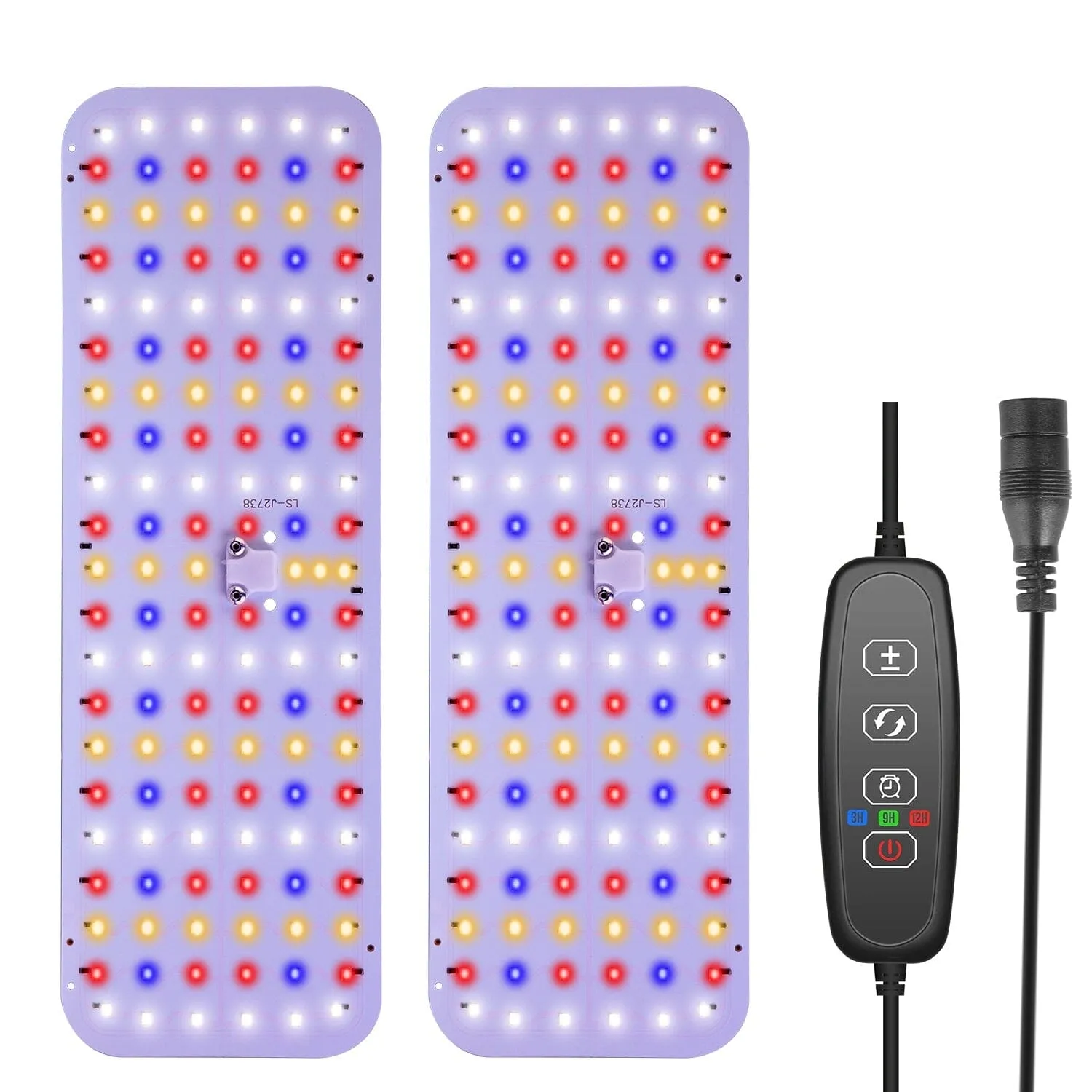2-Pieces: Ultra-Thin LED Grow Lights for Indoor Plants with 126 LEDs