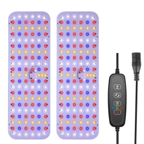 2-Pieces: Ultra-Thin LED Grow Lights for Indoor Plants with 126 LEDs