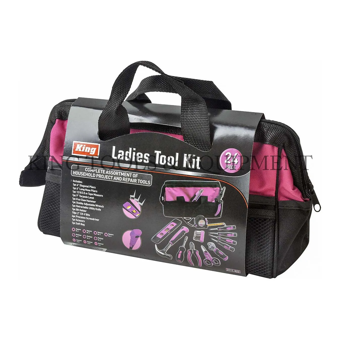 24-pc Complete Assortment LADY'S TOOL KIT w/ Bag - 3111-0
