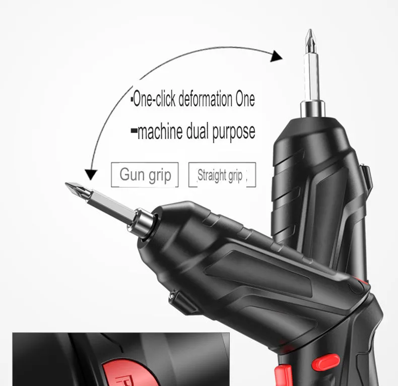 3.6V electric screwdriver mini rechargeable hand drill driver multifunctional household folding machine Lithium electric drill tools