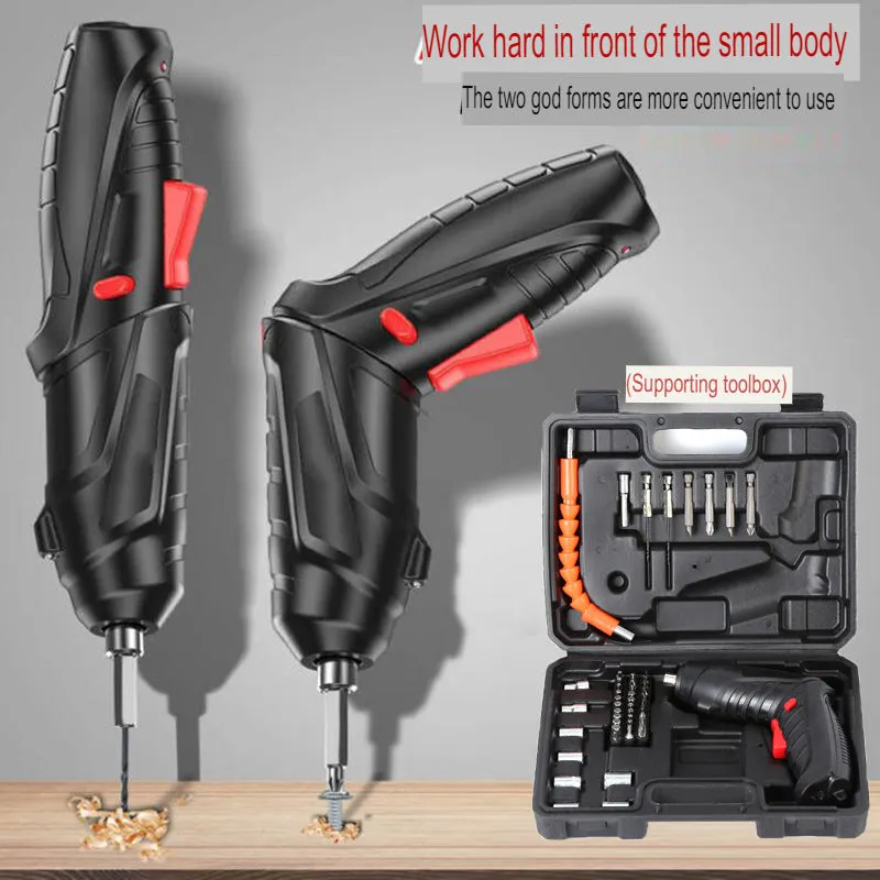 3.6V electric screwdriver mini rechargeable hand drill driver multifunctional household folding machine Lithium electric drill tools