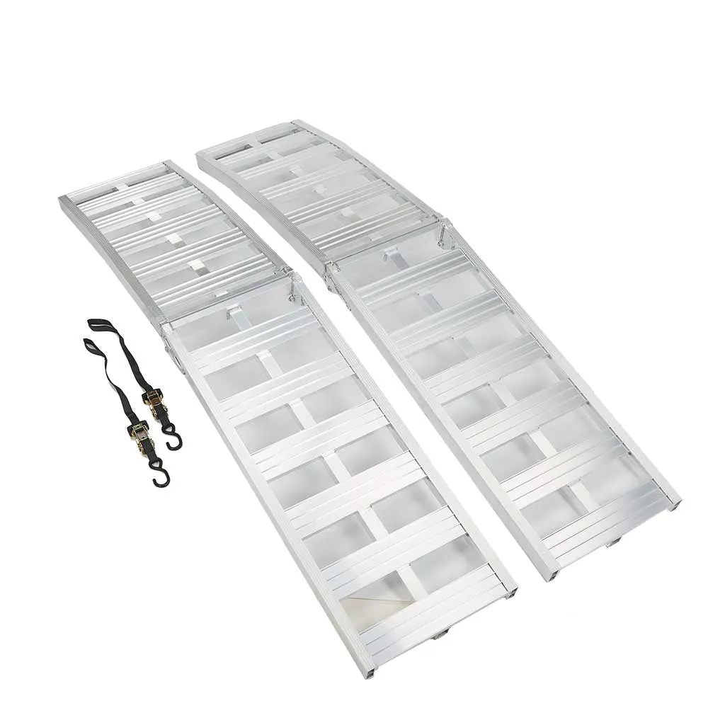 (53187.ULT) Ultra-Tow Bi-Fold Arched Aluminum Loading Ramp Set | 3000-Lb. Cap |  8ft.L