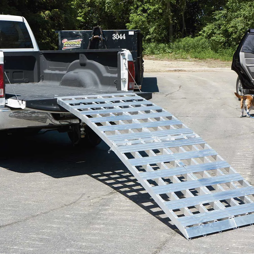 (53187.ULT) Ultra-Tow Bi-Fold Arched Aluminum Loading Ramp Set | 3000-Lb. Cap |  8ft.L