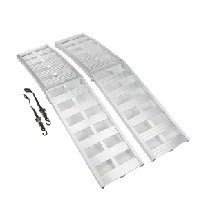 (53187.ULT) Ultra-Tow Bi-Fold Arched Aluminum Loading Ramp Set | 3000-Lb. Cap |  8ft.L