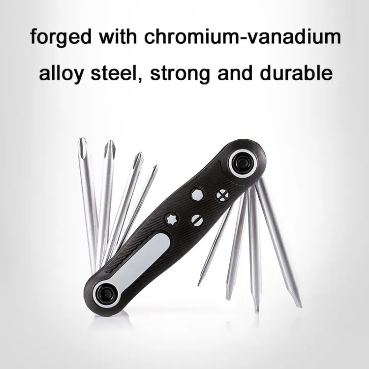 8 In 1 Bicycle Repair Portable Folding Allen Wrench(Phillips Slotted)