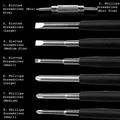 8 Screwdrivers in 1 Tool with Worklight and Flashlight