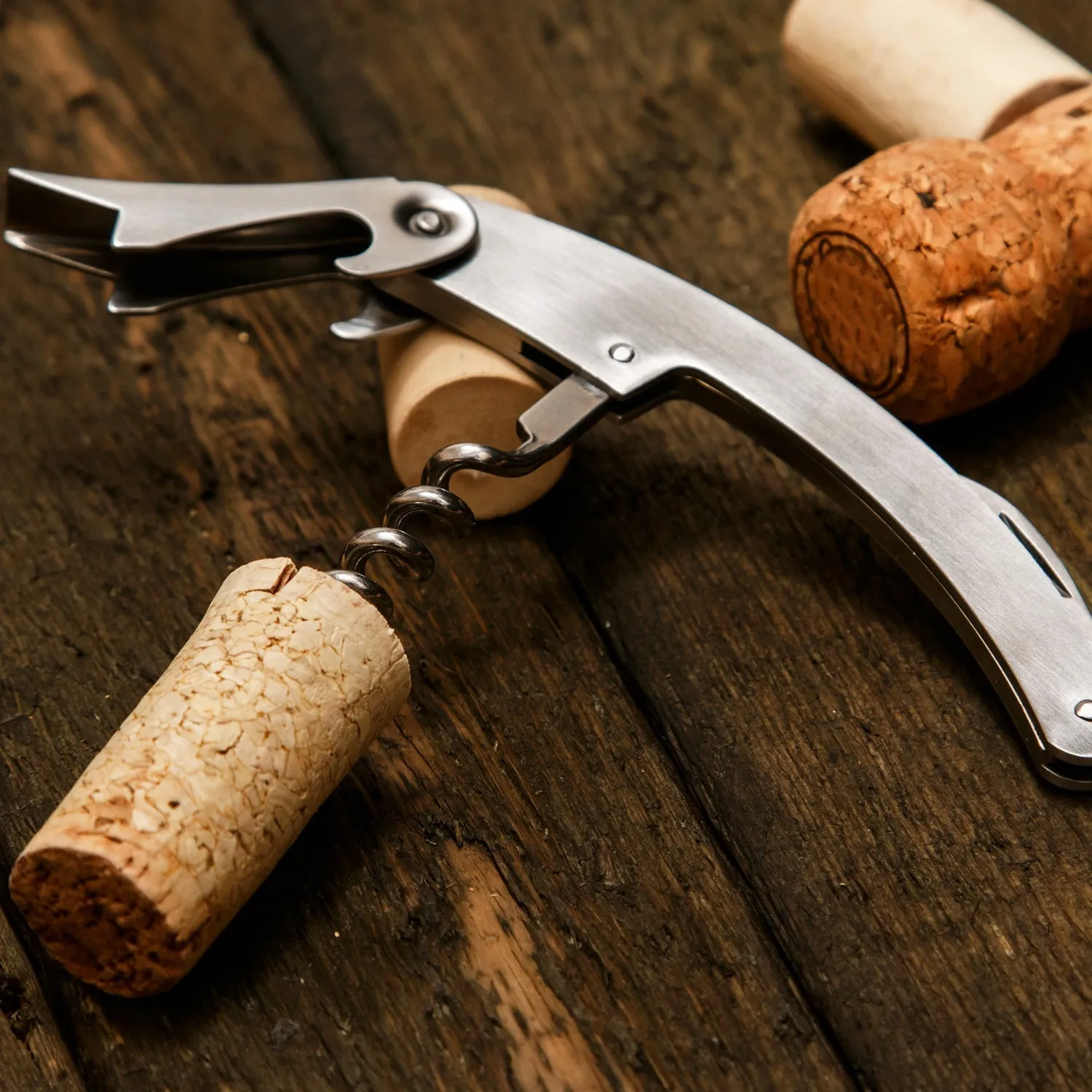 9115 Multifunction Wine Bottle Corkscrew Opener | 3 in 1 Folding Bar Tool Set | Stainless Steel Barware Accessories