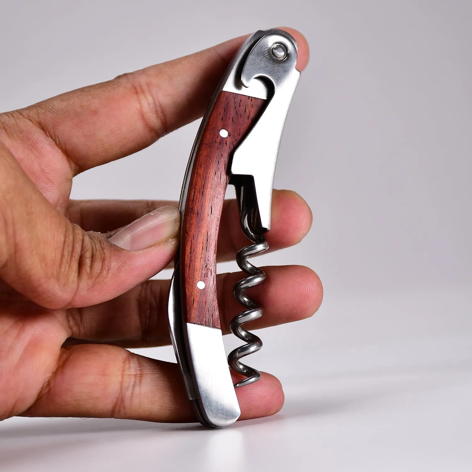 9115 Multifunction Wine Bottle Corkscrew Opener | 3 in 1 Folding Bar Tool Set | Stainless Steel Barware Accessories