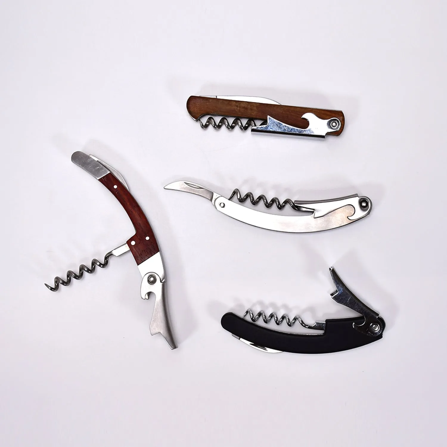 9115 Multifunction Wine Bottle Corkscrew Opener | 3 in 1 Folding Bar Tool Set | Stainless Steel Barware Accessories