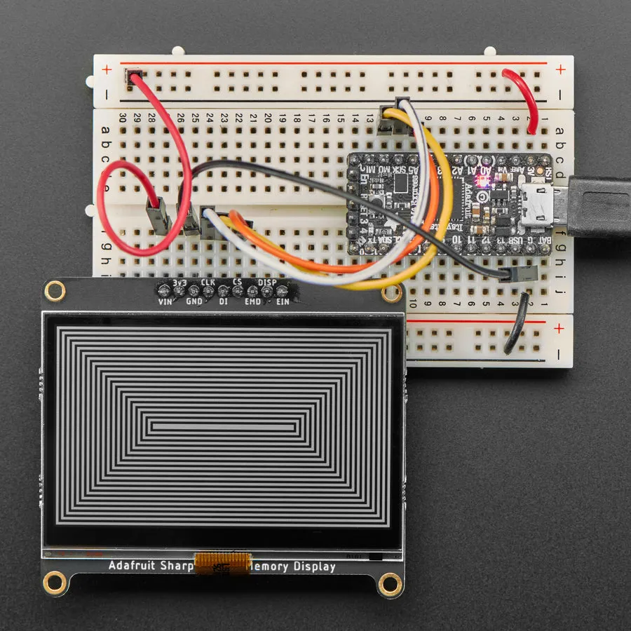 Adafruit SHARP Memory Display Breakout - 2.7" 400x240 Monochrome