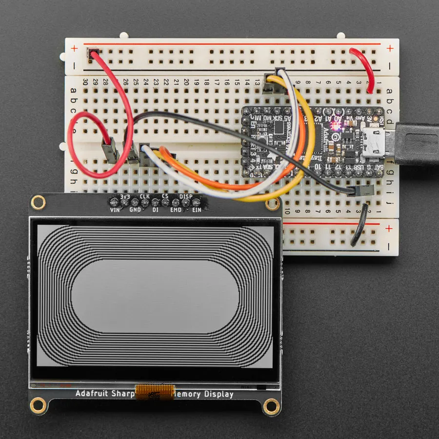Adafruit SHARP Memory Display Breakout - 2.7" 400x240 Monochrome