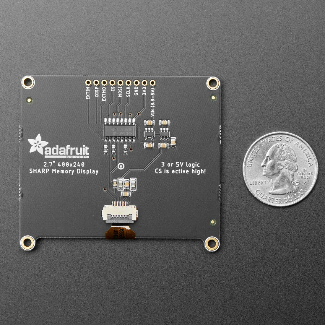 Adafruit SHARP Memory Display Breakout - 2.7" 400x240 Monochrome