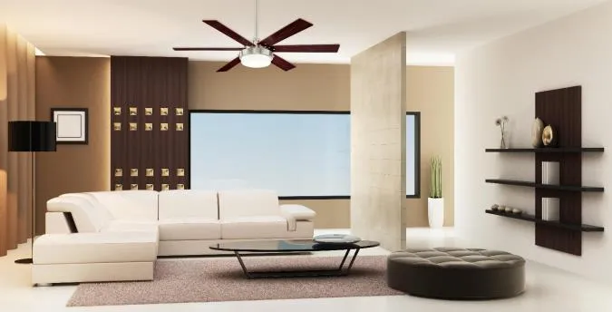 Alloy II 52-Inch Reversible Six-Blade Indoor Ceiling Fan, Brushed Nickel Finish with LED Light Kit