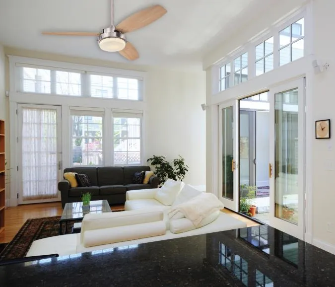 Alloy LED 52-Inch Reversible Three-Blade Indoor Ceiling Fan, Brushed Nickel Finish with LED Light Kit