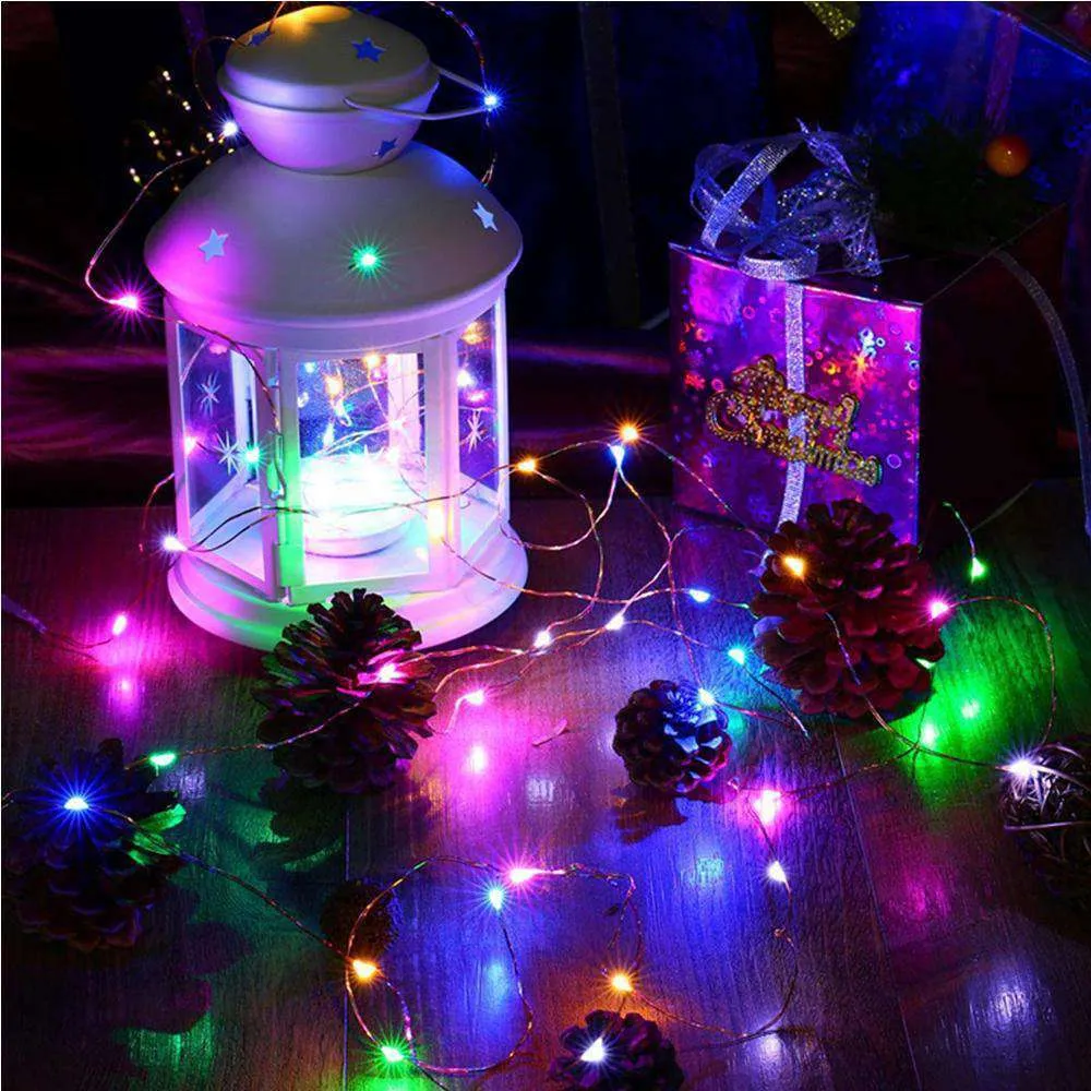 AMZER Fairy String Light 100 LED 10m Waterproof USB Operated Remote Controlled Festival Lamp Decoration Light Strip