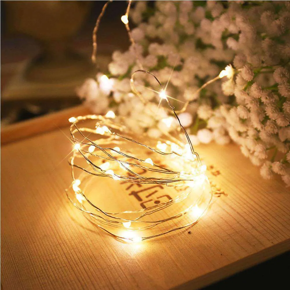 AMZER Fairy String Light 100 LED 10m Waterproof USB Operated Remote Controlled Festival Lamp Decoration Light Strip