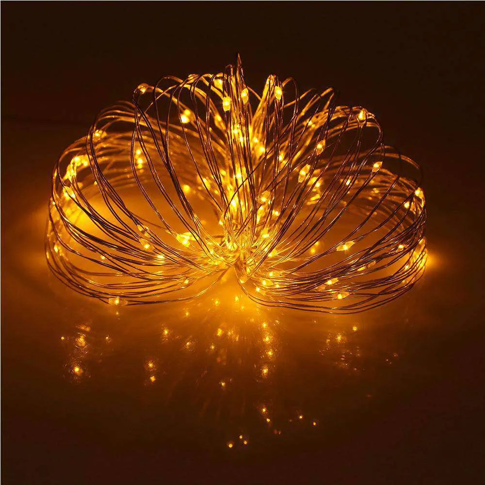 AMZER Fairy String Light 100 LED 10m Waterproof USB Operated Remote Controlled Festival Lamp Decoration Light Strip
