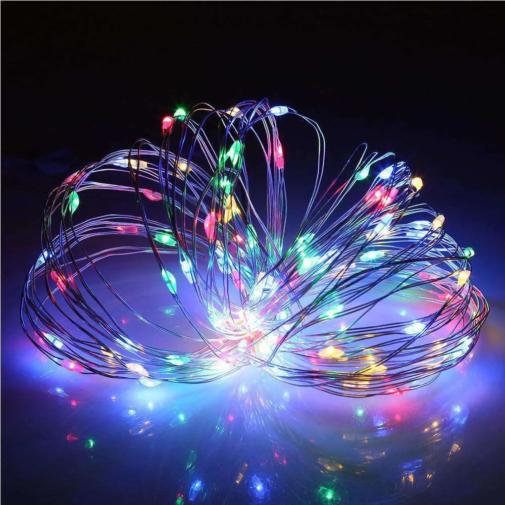 AMZER Fairy String Light 100 LED 10m Waterproof USB Operated Remote Controlled Festival Lamp Decoration Light Strip