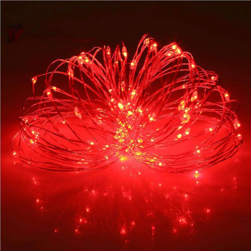 AMZER Fairy String Light 100 LED 10m Waterproof USB Operated Remote Controlled Festival Lamp Decoration Light Strip