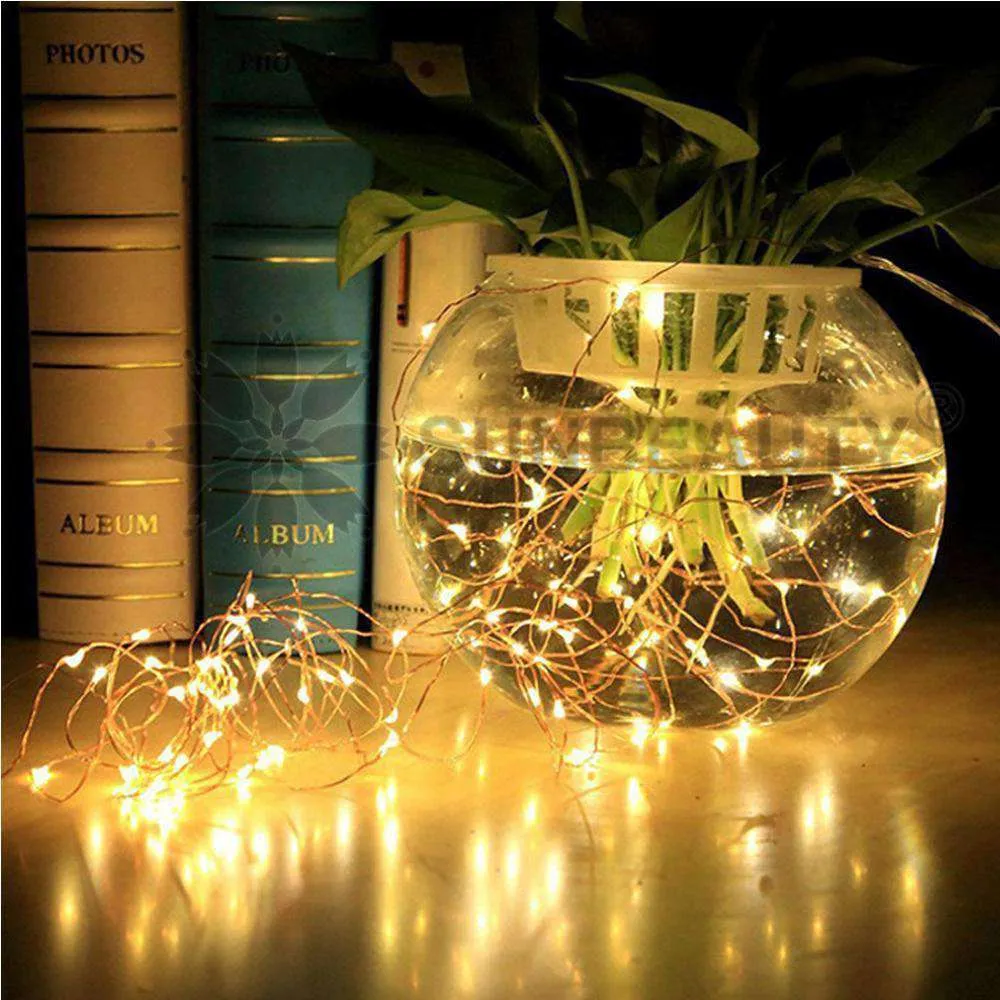 AMZER Fairy String Light 100 LED 10m Waterproof USB Operated Remote Controlled Festival Lamp Decoration Light Strip