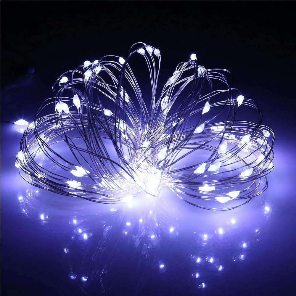 AMZER Fairy String Light 100 LED 10m Waterproof USB Operated Remote Controlled Festival Lamp Decoration Light Strip