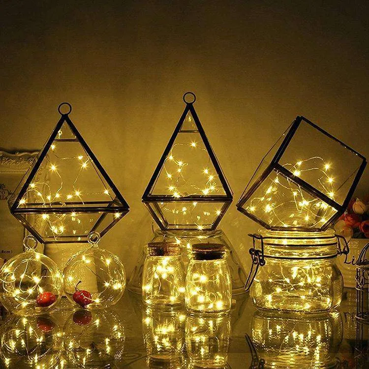 AMZER Fairy String Light 20 LED 2m Waterproof Button Battery Operated Festival Lamp Decoration Light Strip
