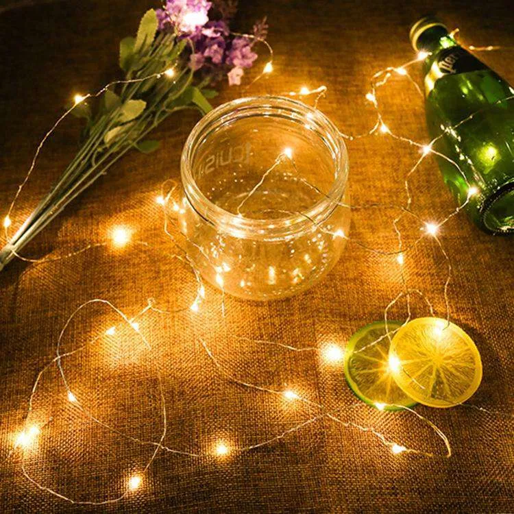 AMZER Fairy String Light 20 LED 2m Waterproof Button Battery Operated Festival Lamp Decoration Light Strip