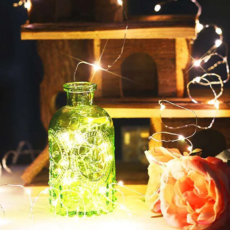 AMZER Fairy String Light 20 LED 2m Waterproof Button Battery Operated Festival Lamp Decoration Light Strip