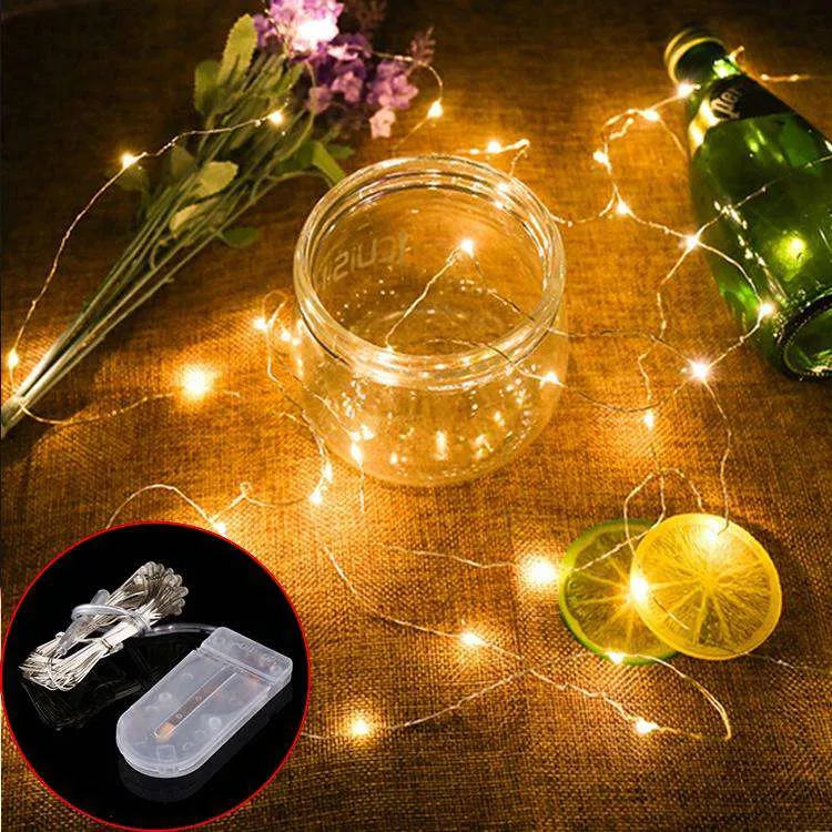 AMZER Fairy String Light 20 LED 2m Waterproof Button Battery Operated Festival Lamp Decoration Light Strip