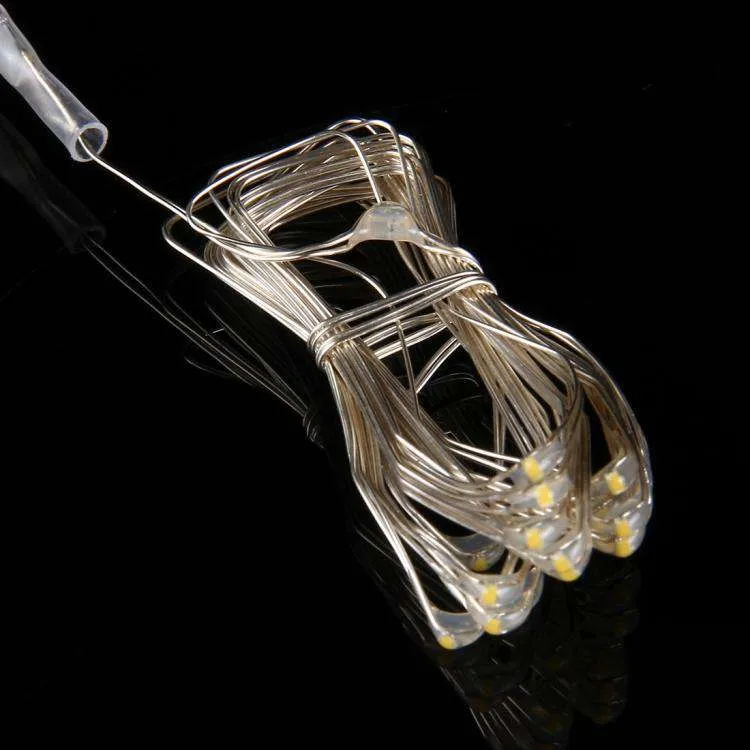 AMZER Fairy String Light 20 LED 2m Waterproof Button Battery Operated Festival Lamp Decoration Light with On/Off Switch (pack of 5)