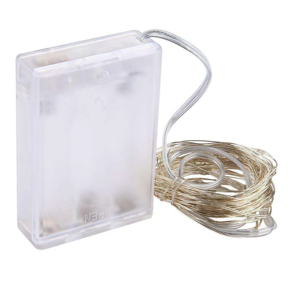 AMZER Fairy String Light 50 LED 5m Waterproof AA Battery Operated Festival Lamp Decoration Light Strip