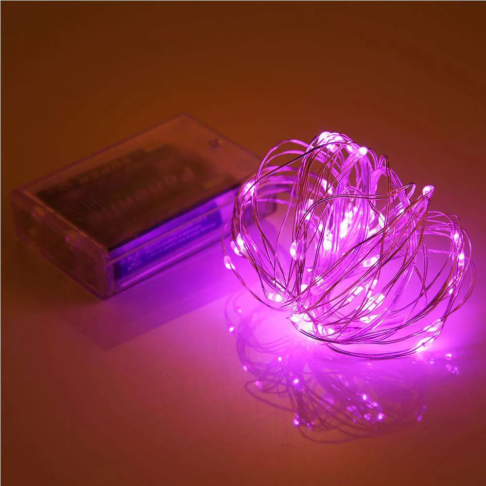 AMZER Fairy String Light 50 LED 5m Waterproof AA Battery Operated Festival Lamp Decoration Light Strip