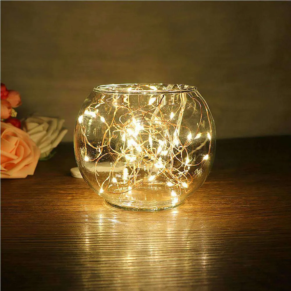AMZER Fairy String Light 50 LED 5m Waterproof AA Battery Operated Festival Lamp Decoration Light Strip