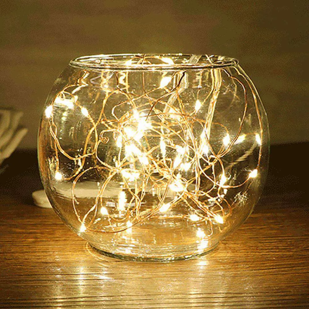 AMZER Fairy String Light 50 LED 5m Waterproof AA Battery Operated Festival Lamp Decoration Light Strip