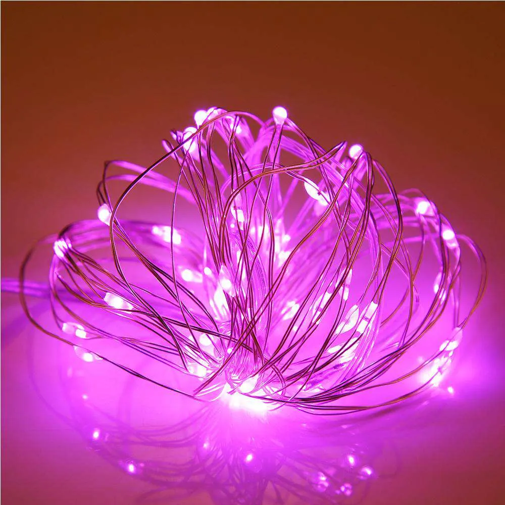 AMZER Fairy String Light 50 LED 5m Waterproof AA Battery Operated Festival Lamp Decoration Light Strip