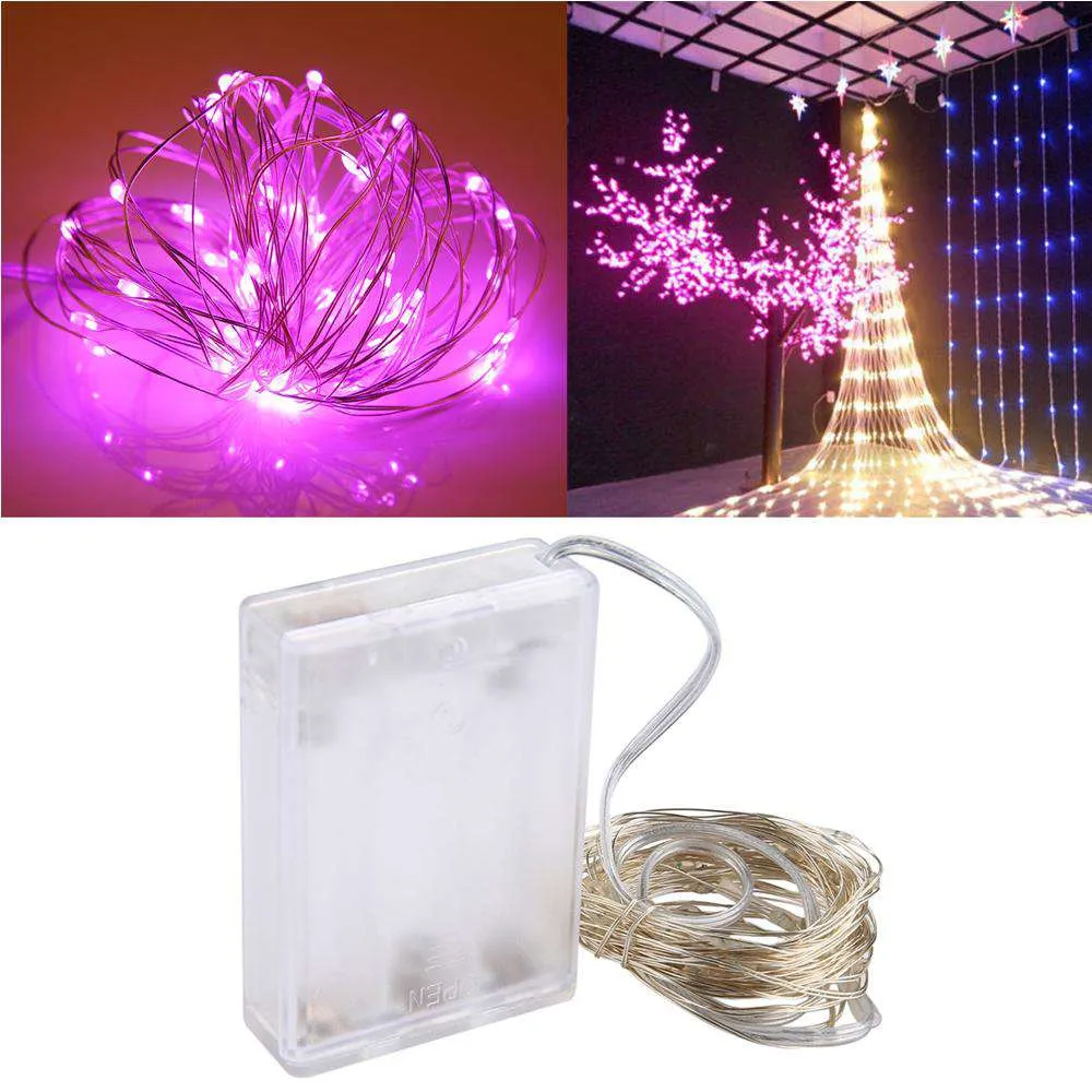 AMZER Fairy String Light 50 LED 5m Waterproof AA Battery Operated Festival Lamp Decoration Light Strip