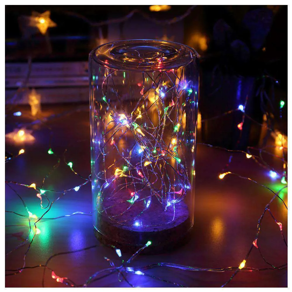 AMZER Fairy String Light 50 LED 5m Waterproof AA Battery Operated Festival Lamp Decoration Light Strip