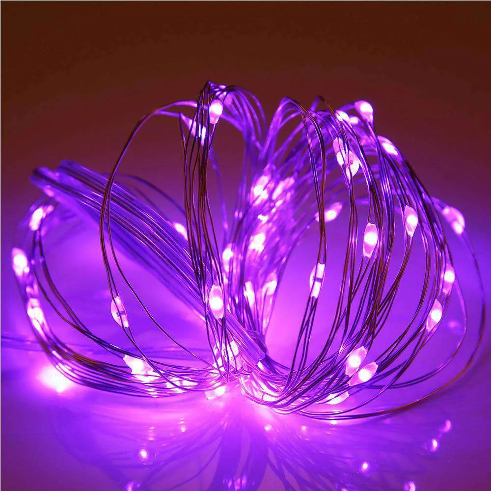 AMZER Fairy String Light 50 LED 5m Waterproof AA Battery Operated Festival Lamp Decoration Light Strip