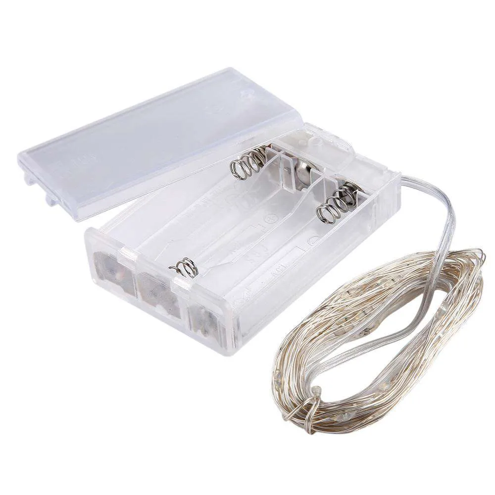 AMZER Fairy String Light 50 LED 5m Waterproof AA Battery Operated Festival Lamp Decoration Light Strip