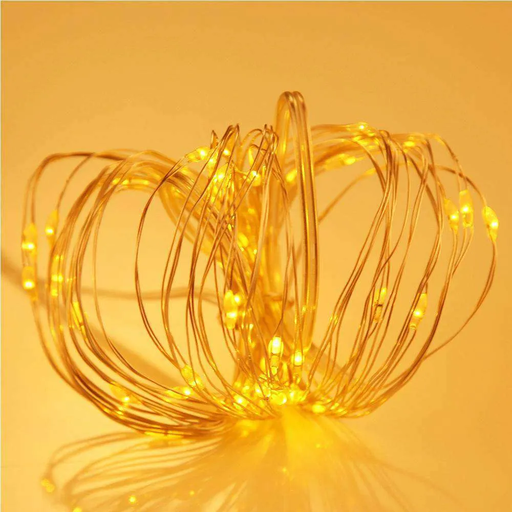 AMZER Fairy String Light 50 LED 5m Waterproof AA Battery Operated Festival Lamp Decoration Light Strip