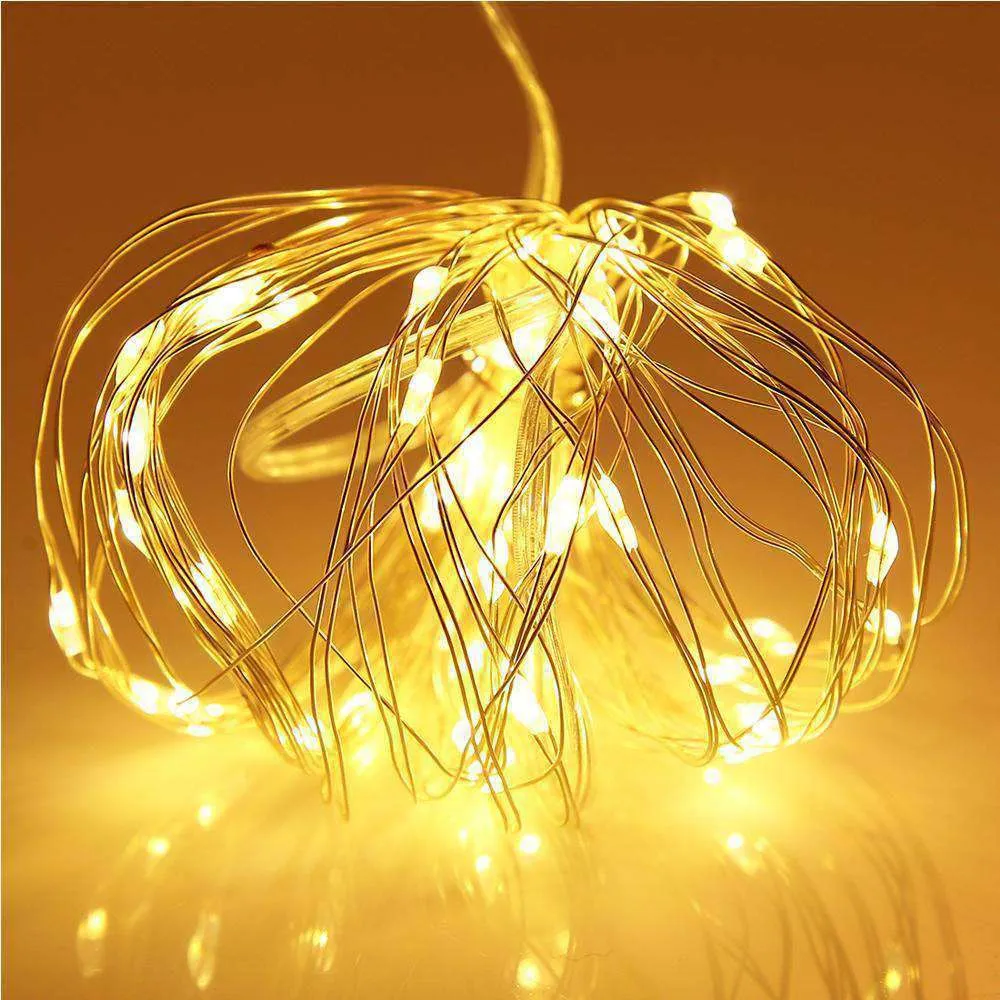 AMZER Fairy String Light 50 LED 5m Waterproof AA Battery Operated Festival Lamp Decoration Light Strip