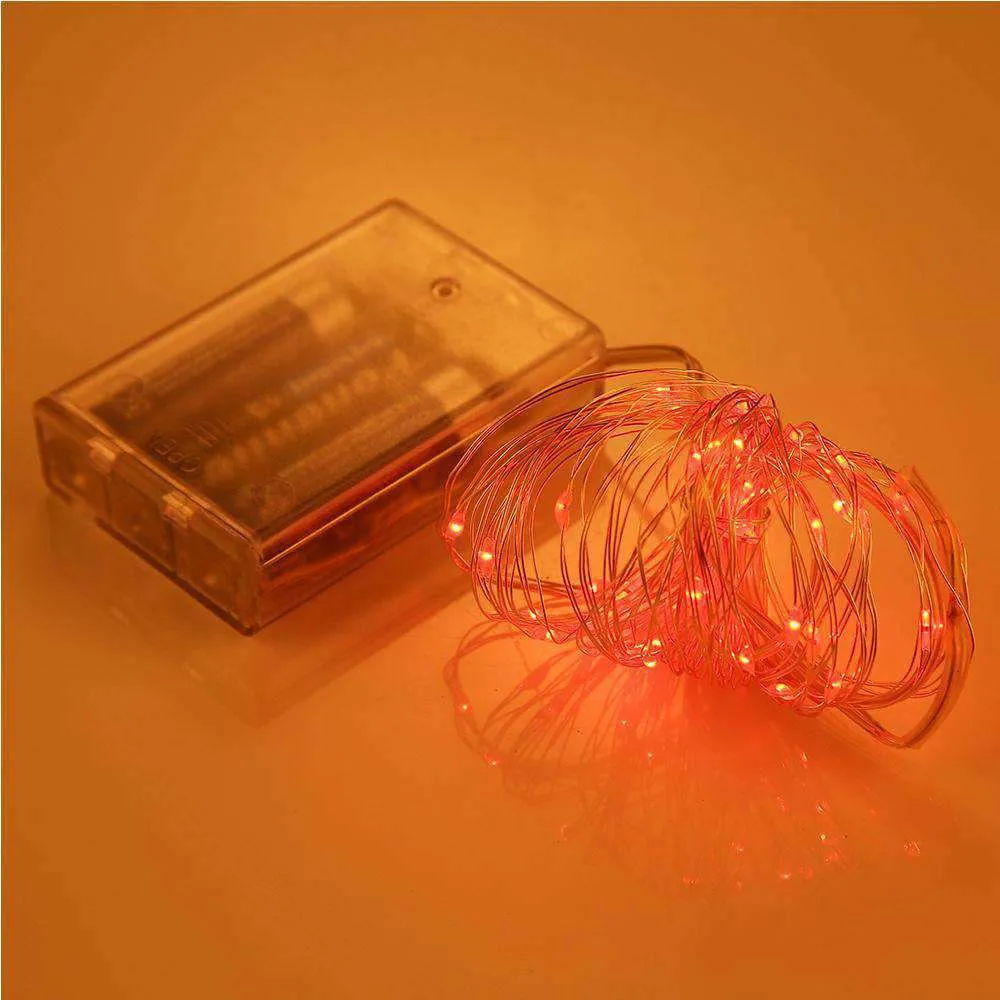 AMZER Fairy String Light 50 LED 5m Waterproof AA Battery Operated Festival Lamp Decoration Light Strip