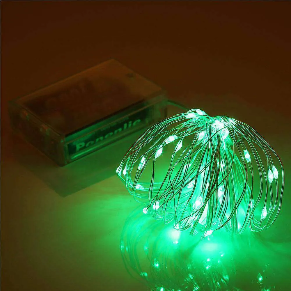 AMZER Fairy String Light 50 LED 5m Waterproof AA Battery Operated Festival Lamp Decoration Light Strip