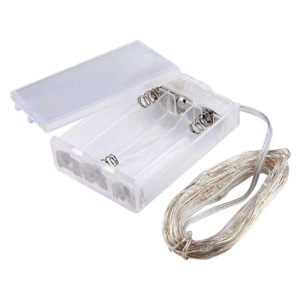 AMZER Fairy String Light 50 LED 5m Waterproof AA Battery Operated Festival Lamp Decoration Light Strip