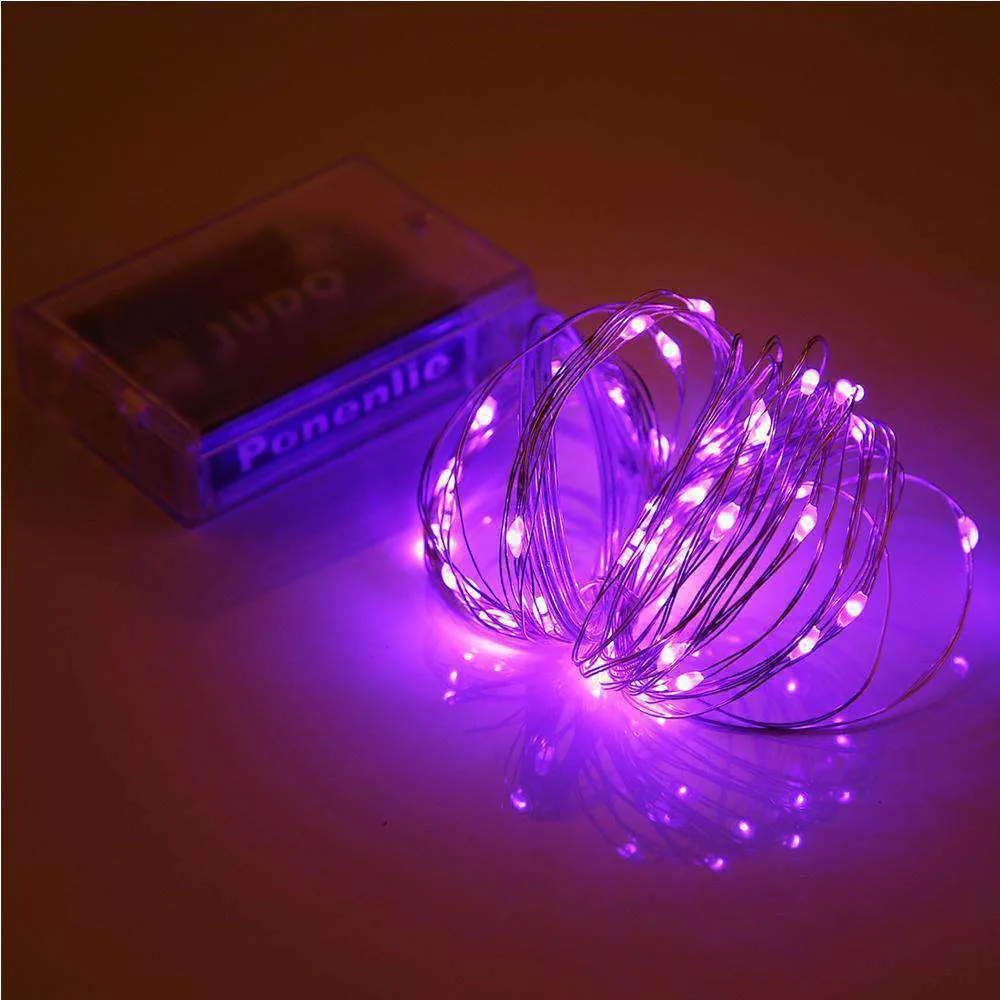 AMZER Fairy String Light 50 LED 5m Waterproof AA Battery Operated Festival Lamp Decoration Light Strip